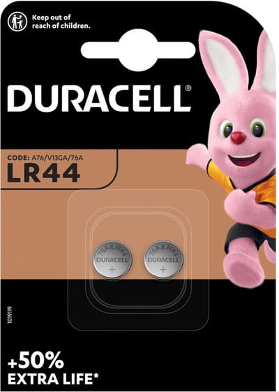 Duracell - LR44 - Alkaline Batterij - 2 stuks