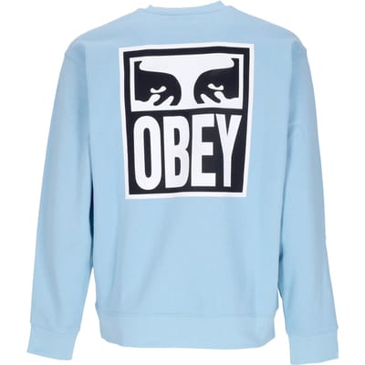 Eyes Icon 2 Crew Premium French Terry lichtgewicht herensweatshirt met ronde hals, hemelsblauw