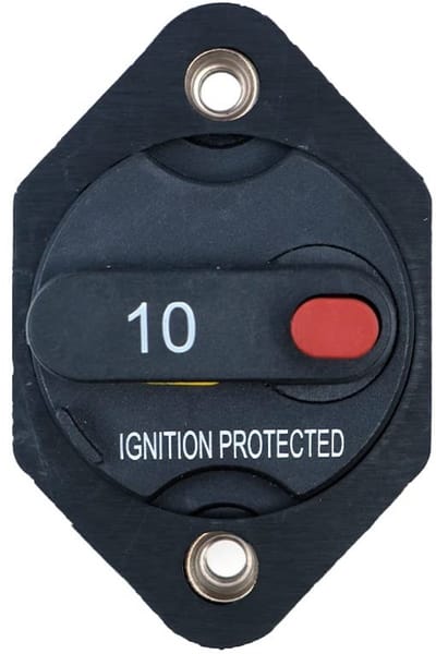 Dailygoody - Inverter Fuse Switch - Handmatige Reset - Waterproof - 12V-32V - 10A - Voor Auto, Truck, RV, Trailer