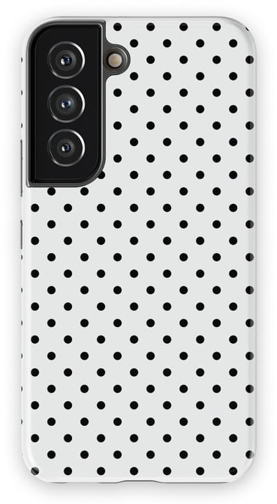 Polka Dots Hoesje Samsung Galaxy S22 | Geschikt Voor Mag | Stippen Design Backcover Samsung Galaxy S22 Mono Dots