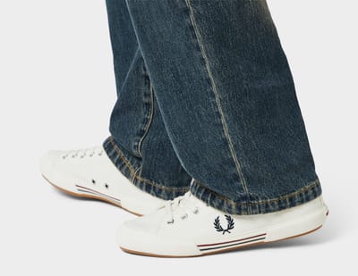 Fred Perry B708 Vintage Tennis Canvas Heren Witte Sneakers