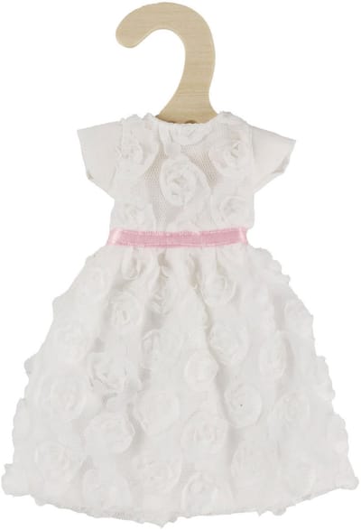 Witte Jurk voor Modepoppen - 29cm