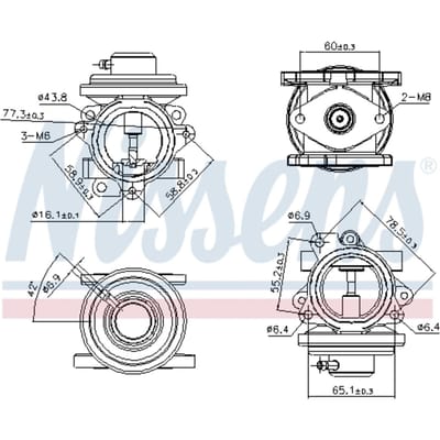 EGR-klep NISSENS 98294