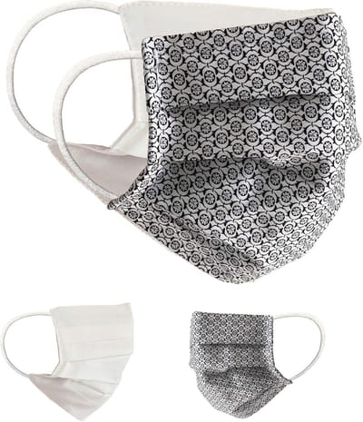 Set van 2 unisex omkeerbare mond- en neusmaskers van katoen - Wasbaar en comfortabel