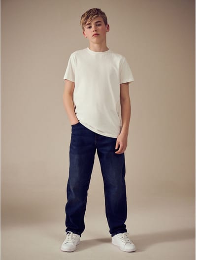 Next - Jongens - Stretchjeans met ruimvallende pasvorm - Blauw
