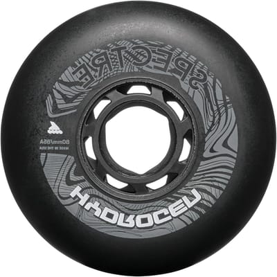 Skeelerwielen - Inline skate wielen - Snel skeeleren - Hoge duurzaamheid demping - 80mm/85A - zwart