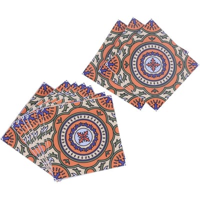 10 Stuks Huishoudelijk Boheemse Stijl Waterdicht Antislip Tegel Vloer Muursticker Decoratie 15x15cm(Type 1 )