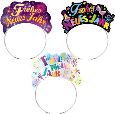 Dailygoods- Haarband Feestdagen - Oudejaarsavond Decoratie - Nieuwjaarsdecoratie - Party Hoedjes - Feesthoedjes - Geschikt voor Volwassenen - Feesthoed