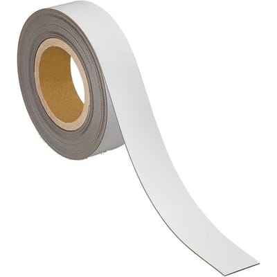 MAUL Magneetband - wit - metaal - beschrijfbaar - 1 stuk - 10 m x 40 mm x 1 mm