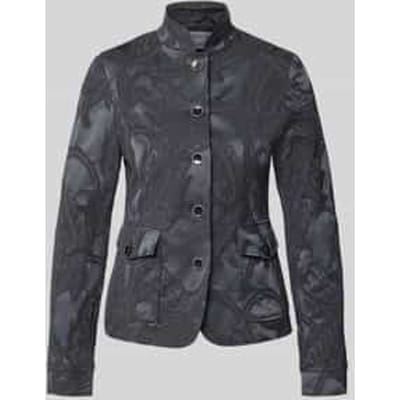 Slim fit blazer van katoenmix