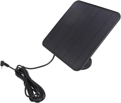 Zonneoplader Camera - Zonnepaneel - Beveiliging Buiten - IP65 Waterbestendig - 6V 5W - Zwart