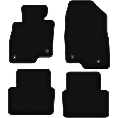 BASIC zwarte veloursmatten voor: Mazda 3 III (BM) hatchback, sedan (2013-)
