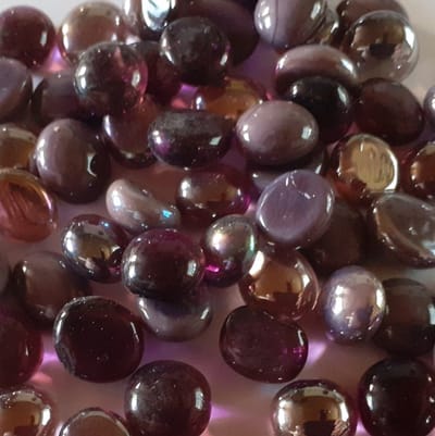 Mini Glas Nuggets Mozaiek Steentjes 250 gram Paars mix