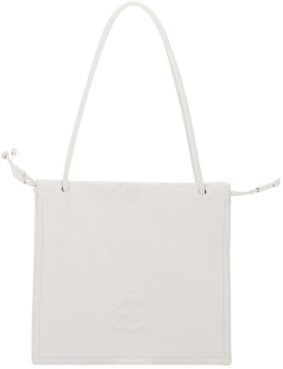 COCCINELLE Leren schoudertas Dulse Handbag Pearl crème
