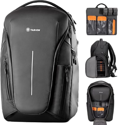 Waterdichte XL Camera Rugzak met 3-in-1 Modulair Systeem en 15.6 Inch Laptopvak - Professionele Fototas