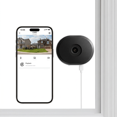 ZOSI wifi-camera voor thuisbeveiliging C680 3 MP 2K raambeveiligingscamera met nachtzicht in kleur voor binnenshuis met stekker AI-detectie van