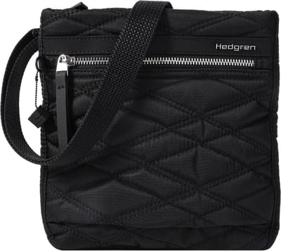 Hedgren Schoudertas Inner City Leonce Small Vertical Crossover RFID New Quilt Full Black Zwart