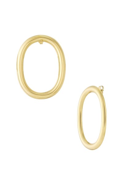 Goudlief Oval Hoop earrings - Roestvrij staal - Verkleurt niet