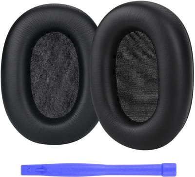 Vervangende Oorkussens voor Sony WH-1000XM6 Noise Cancelling Hoofdtelefoon van MMOBIEL - Memory Foam en Protein PU Koptelefoon Oorkussens - Noise Isolation Earpads – Zwart
