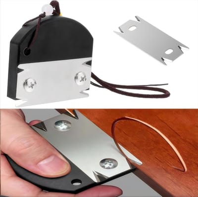 Handplaner voor Houtbewerking, Mini Houtbewerker met Vervangmes, Ideaal voor PVC en ABS, Ergonomisch en Antislip Ontwerp