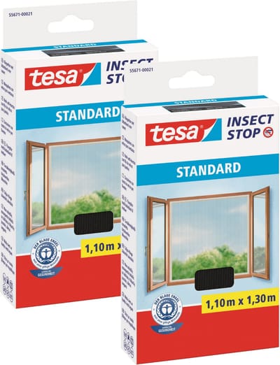 Tesa Standard - Ramen Hor - 110cm x 130cm - Zwart - Zelfklevende Klittenband