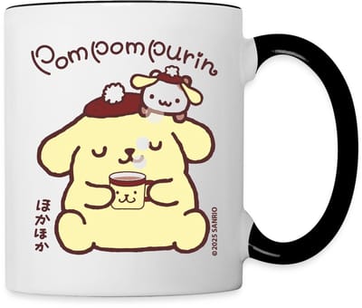 Pompompurin Drinkt Koffie Met Muffin Mok Tweekleurig