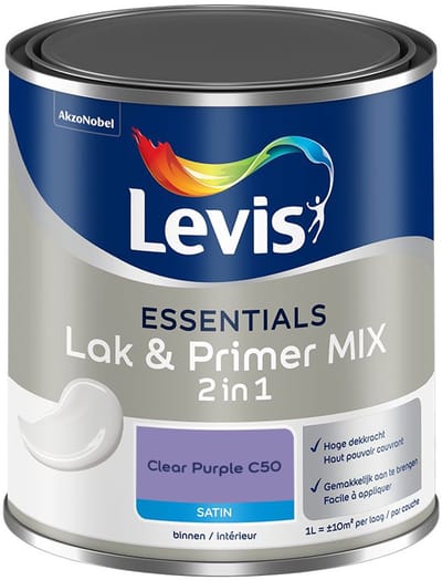 Levis - Essentials Lak & Primer Mix - Clear Purple C50 - Mengverf - 1 L