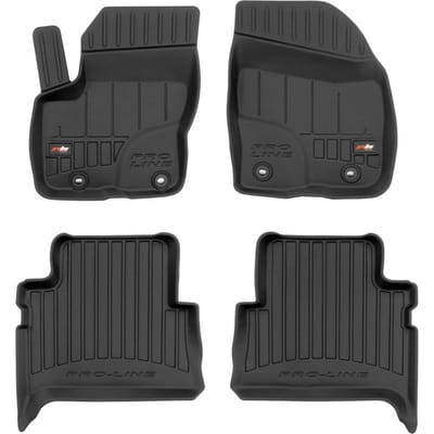 Frogum No.77 - Automatten set - Geschikt voor Ford Kuga Mk1 2008-2013 - 3D TPE Rubber - 4-delig - Hoogte 6cm - Zwart