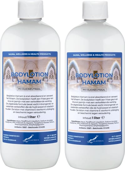 Bodylotion Hamam 1 Liter - set van 2 stuks