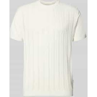 T-shirt met kabelpatroon