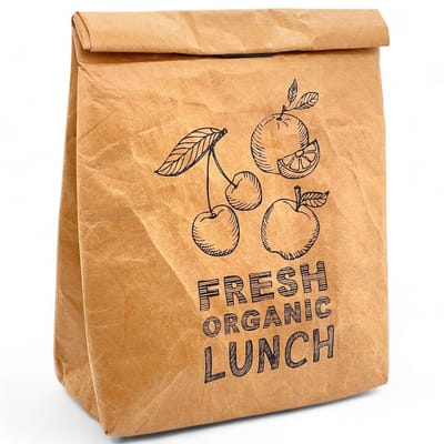 Dailygoods- Lunchtas Geïsoleerd - Koud/Warm - Bruin - Waterafstotend - Vintage Design - Klittenbandsluiting - Koeltas