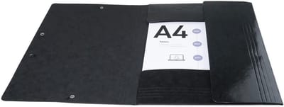 Exacompta 25x IDERAMA® Elastomap 3 kleppen Maxi Capacity 425gm2 A4 - Zwart - 55821E