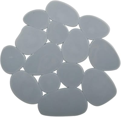 Ibenzoa® Veilige antislip douche- en badmatset met kiezelsteen design voor thuis