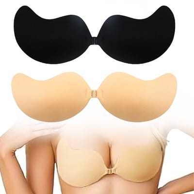 Dailygoods- Zelfklevende BH D Cup - Herbruikbare Push-Up BH - Onzichtbare Strapless BH - 2 Stuks - Huidvriendelijk - Ultradun Design - Push-up Beha