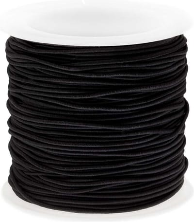 Elastisch Koord (0.8 mm) Black (35 Meter)