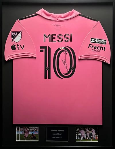 Lionel Messi Inter Miami 23/24 ingelijst thuis shirt