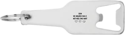 Akyol - oom we houden van je met heel ons hart flesopener - Oom - de liefste oom - cadeautje - verjaardagscadeau - verjaardag - cadeau voor oom - cadeau - kado - geschenk - gift - oom artikelen - 105 x 25mm