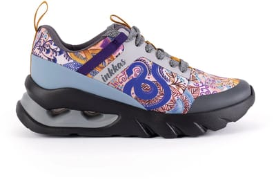 Inkkas Bussi Trainer – Vegan trainer sneaker met art nouveau print en slangmotief, maat 37