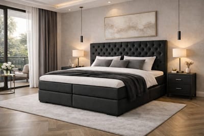 Boxspring Ede Compleet van DER Bedding - OP MAAT & Verkrijgbaar in veel diverse kleuren! - 175x210