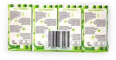Hypoallergene Bamboe Zakdoekjes - Bulk Box van 96 Packs, 10 Weefsels per Pack - Milieuvriendelijk, Super Zacht, Sterk & Duurzaam