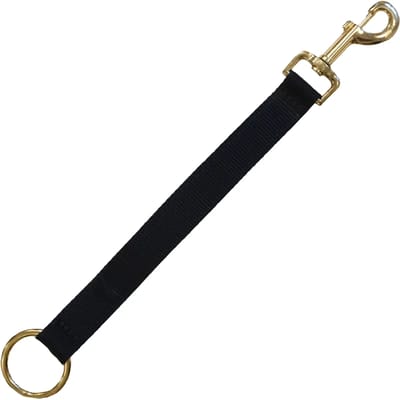 Kentucky Horsewear - Nylon houder zwart haak & ring
