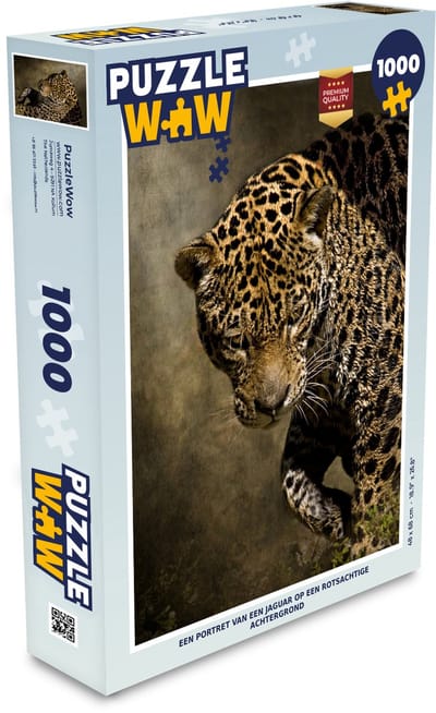Puzzel Jaguar - Portret - Zon - Legpuzzel - Puzzel 1000 stukjes volwassenen