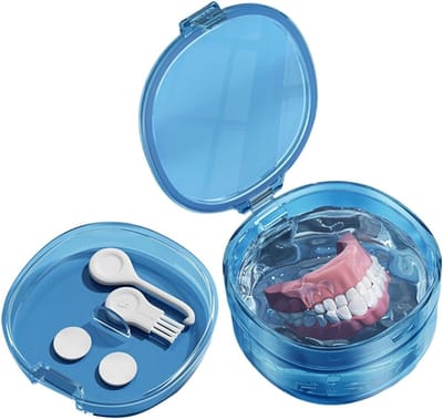Tandapparaat Etui - Houders Container - Hygiënisch Bewaren - Lichtgewicht Ontwerp - 9.9 x 9.5 cm - Wit