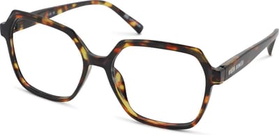 Leesbril Vista Bonita MIRA - Kleur Hub Havanna - Sterkte +2.00 - Moderne leesbril - Groot stevig montuur - Comfortabele pasvorm - Hoogwaardige leesglazen - Inclusief leuk brillenhoesje en poetsdoekje
