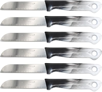 Dailygoods - 6-delige Messenset - Scherp Keukenmessen voor Groenten en Fruit