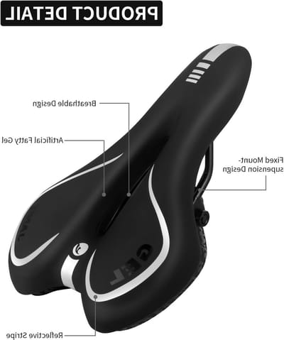 Comfortabele Fietszadel voor Mannen en Vrouwen - Waterdicht, Zacht Kussen voor Racefiets, Mountainbike en Stadsfiets
