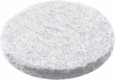 AMIG Anti-krasvilt - 12x - wit - 18 mm - rond - zelfklevend - meubel beschermvilt
