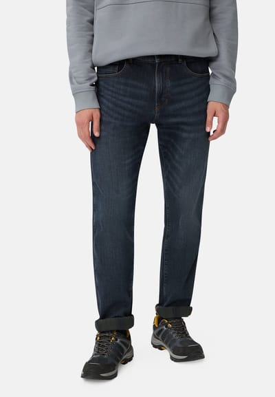 camel active 5-pocketbroek met thermische functie - Maat menswear-35/34 - Indigo blauw