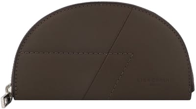 LIEBESKIND BERLIN Leren Portemonnee Edda Calf Optic Purse Wallet Dark Grigio Donkerbruin