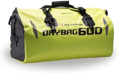 Waterdichte Bagagetas - Motorfietstas Zadeltas - Motorbagage Vervoeren - Scheurvast PVC Materiaal - 60 Liter - Zwart Grijs